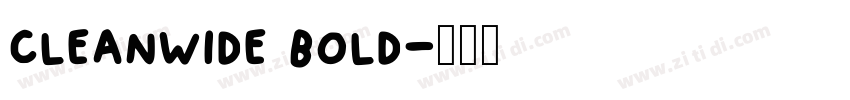 cleanwide bold字体转换